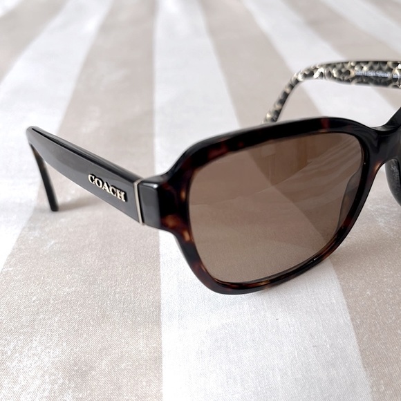 Coach Prescription Sunglasses Frames Dark Brown Tortoise - Picture 7 of 13